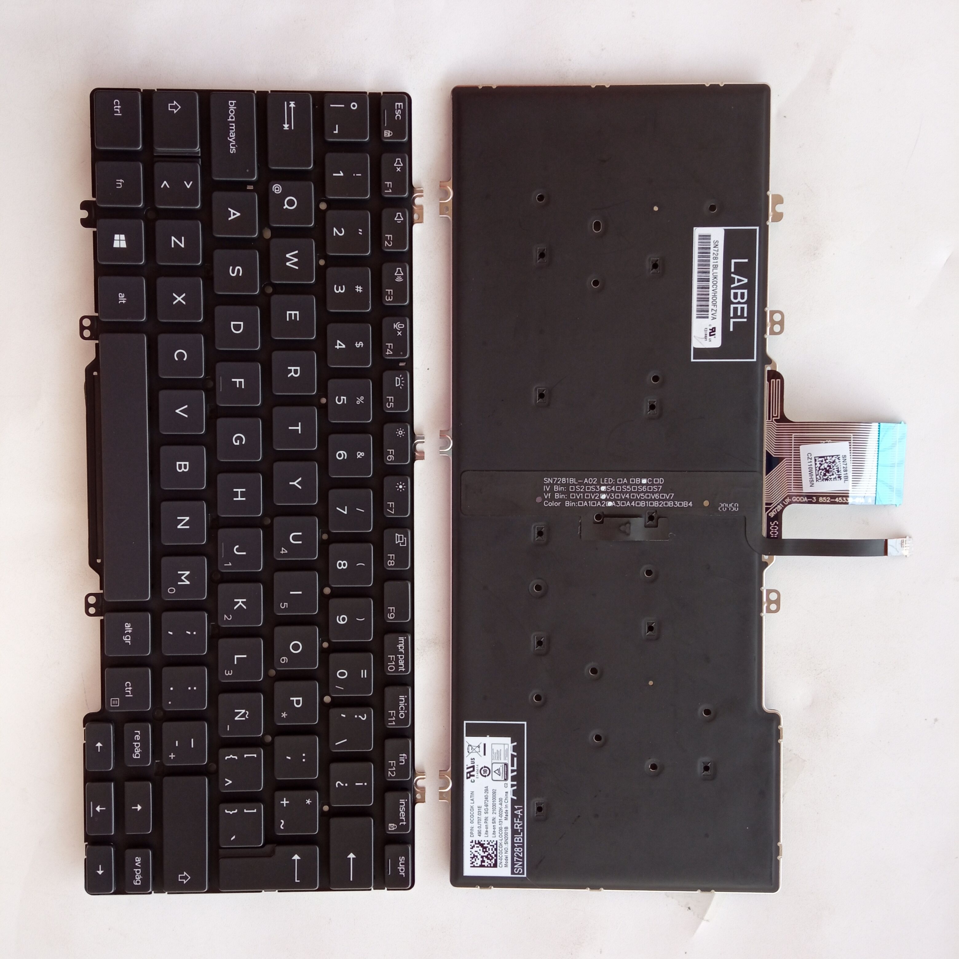 Picture of New Replacement Laptop Keyboard For DELL E7300/E5300 BLACK Backlit LA Layout